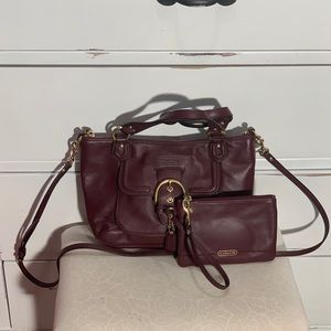 Coach Burgundy Purse